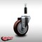 Service Caster 4'' SS Maroon Poly Wheel Swivel 7/8'' Expanding Stem Caster SCC-SSEX20S414-PPUB-MRN-78 - alternate 2
